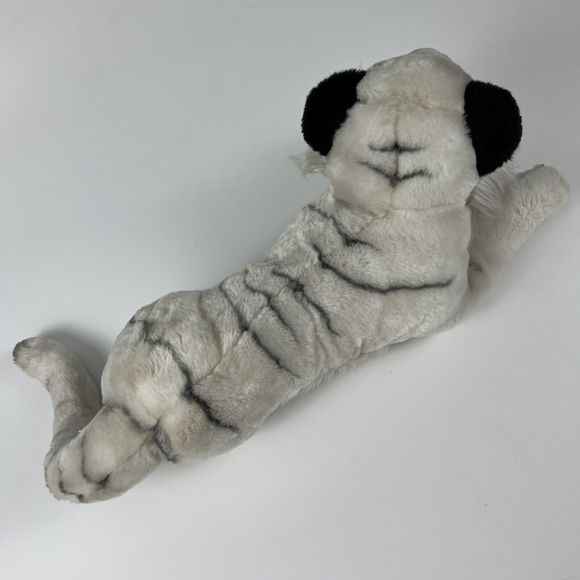 FAO Schwartz 2004 Realistic White Asian Tiger Pink Eyes Stuffed Animal 17” Rare* - Picture 12 of 16